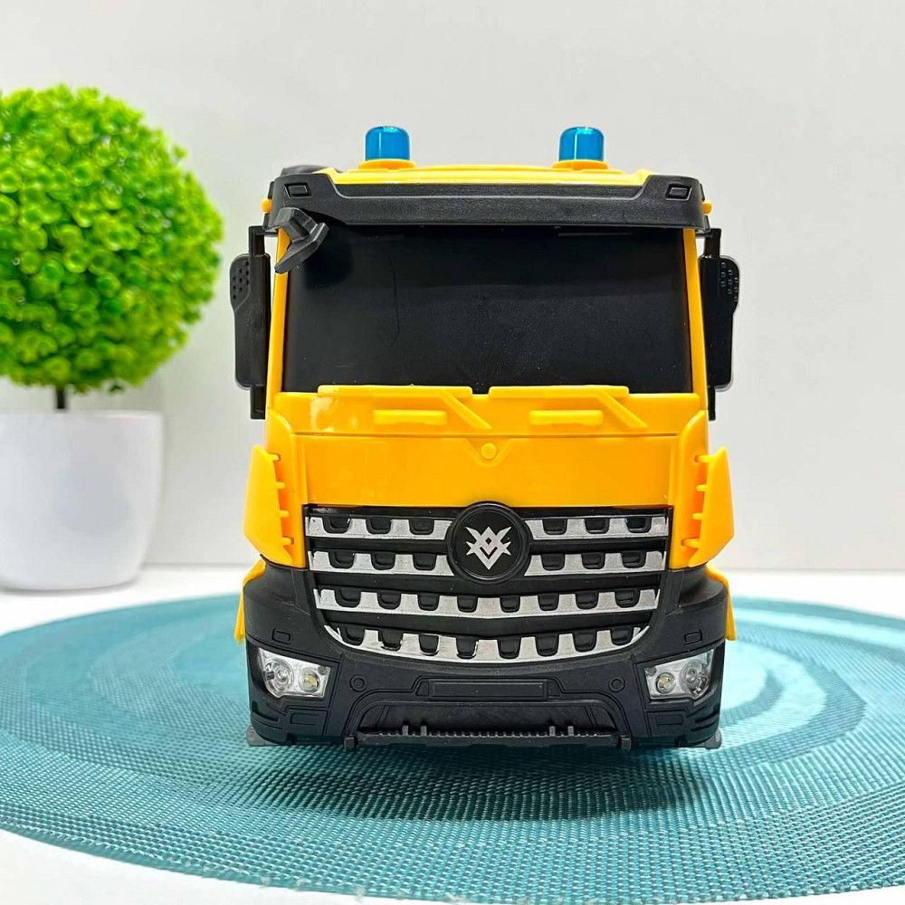 Машинка самоскид бетономішалка на радіокеруванні акумулятор підсвічування рухомі деталі Жовта (YJ-114-2-116-1) Чернигов - изображение 4