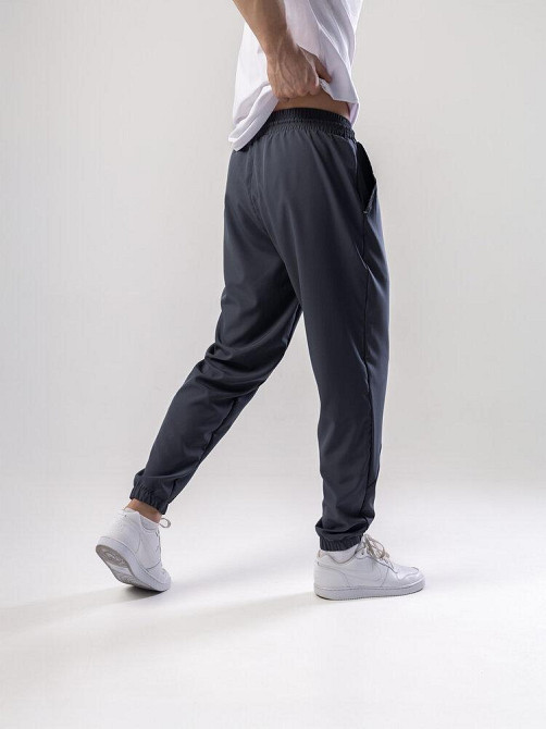 Чоловічі повсякденні джогери. Темно-сірі джогери літні з кишенями Pobedov Savaya Київ - фото 7