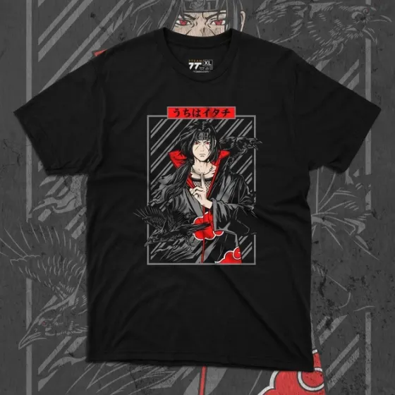 Футболка для подростка мальчика с принтом Наруто Ітачі 2 Размер 160 Anime10120 Днепр