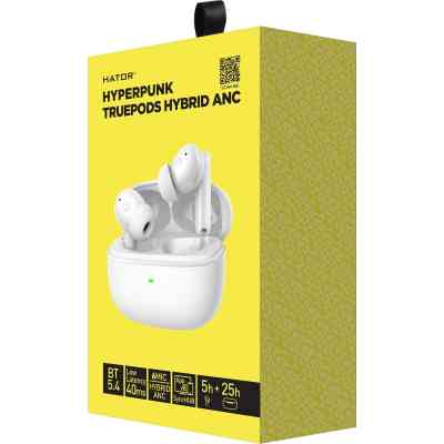 Навушники Hator Truepods Hybrid ANC White (HTA432) Вінниця