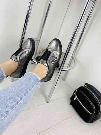 SOTHBY'S Сліпони жіночі Sothby 's C-538 срібло (весна-осінь, шкіра натуральна) (3374)38р. Коломыя