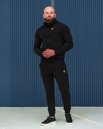 Костюм спортивній мужской тризуб весна Черный XL Харьков