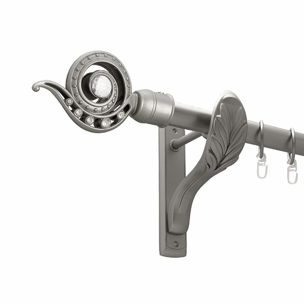 Карниз Orvit Око Дракона металевий однорядний ретро гладка труба кільце металеве Сатин 25 мм 140 см (00-00027510) Львів - фото 1