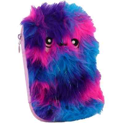 Пенал Cool For School 1 відділення з плюшем та аплікацією Блакитний (CF6549-blue) Вінниця