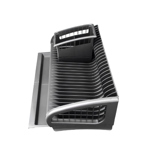 Сушарка для посуду + підставка для ст.приладів 2в1 пластик металік 191-51 Ламела Житомир