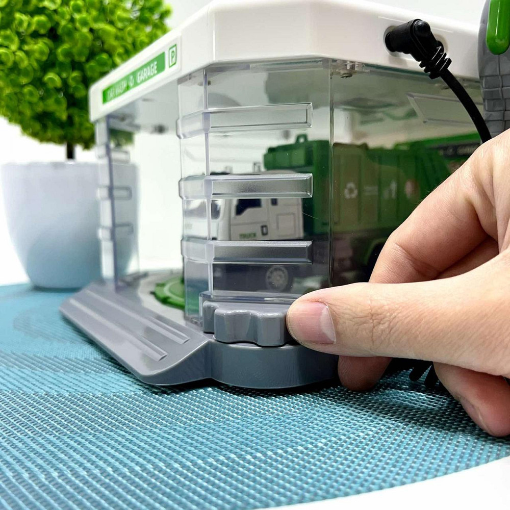 Набір автомийка металопластикова машинка підсвічування парогенератор звуки рухомі елементи мікрофон Зелений (CLM 887) Чернигов - изображение 3