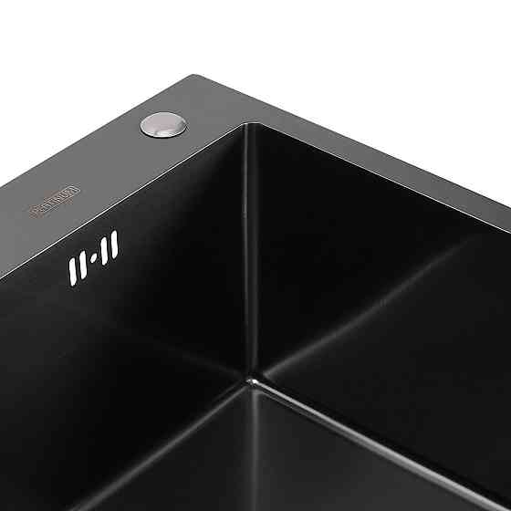 VALESO Кухонна мийка VALESO Handmade PVD 600х450х220 чорна (товщина 3,0/1,5 мм + дозатор в комп Київ