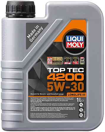 Моторна олива Liqui Moly 8972 Top Tec 4200 SAE 5W-30 — сучасний захист двигуна для бензинових і дизельних авто Ковель