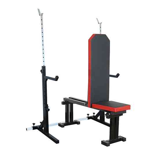 Лавка для жиму регульована 40 на 40 мм + Стійки зі страховкою 40 на 40 мм Київ