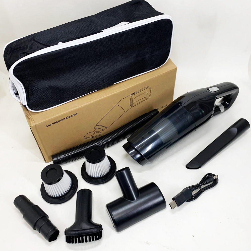 Автомобільний пилосос LT-113 потужність 120 Вт акумуляторний 30 хвилин роботи WZ-86 Львів - фото 1