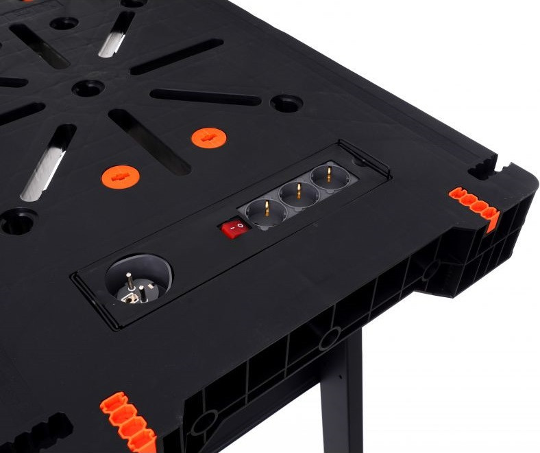 Портативний верстак складаний з розетками до 500 кг Kraft&Dele (KD10746) Нововолинськ - фото 8