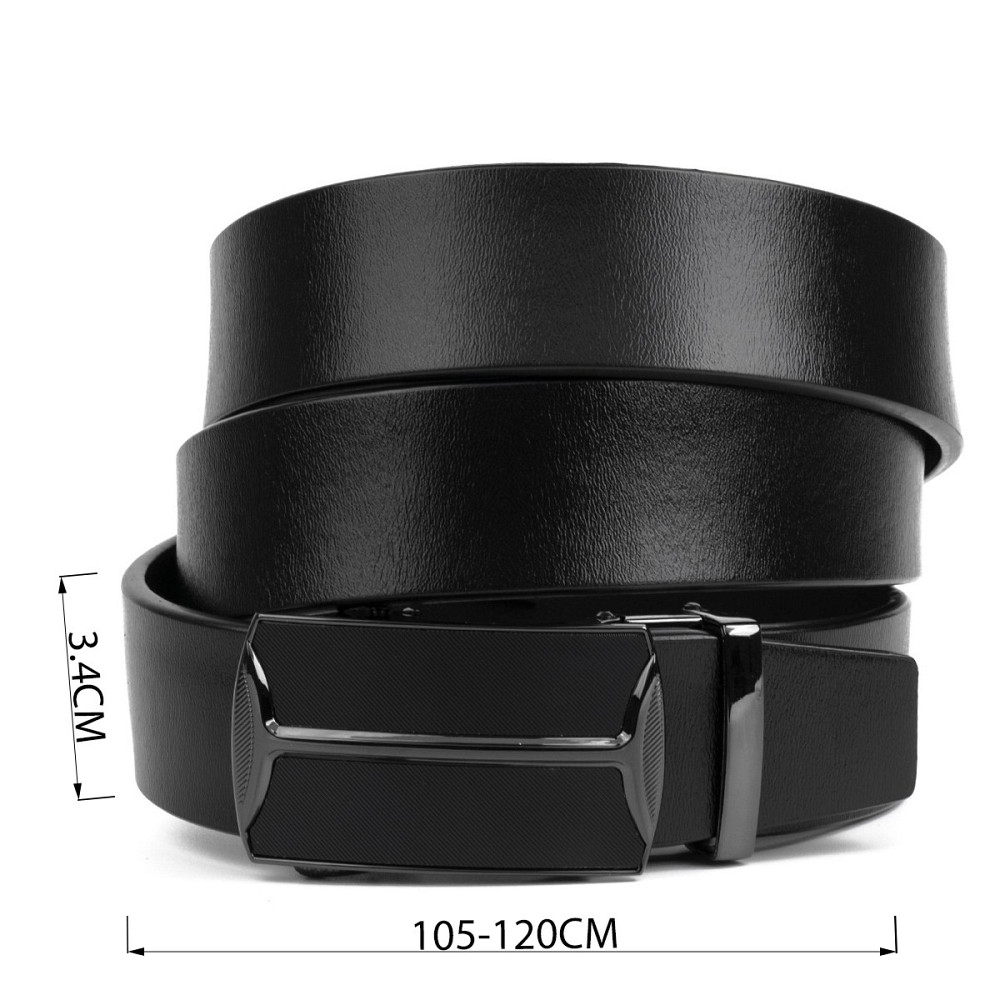 Ремінь чоловічий c затемненим матовим металом Vintage 20267 Чорний Київ - фото 5