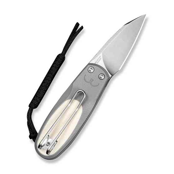 Ніж складаний кишеньковий Civivi Purr, (4.65 см) Nitro-V / G10 сірий/айворі Киев