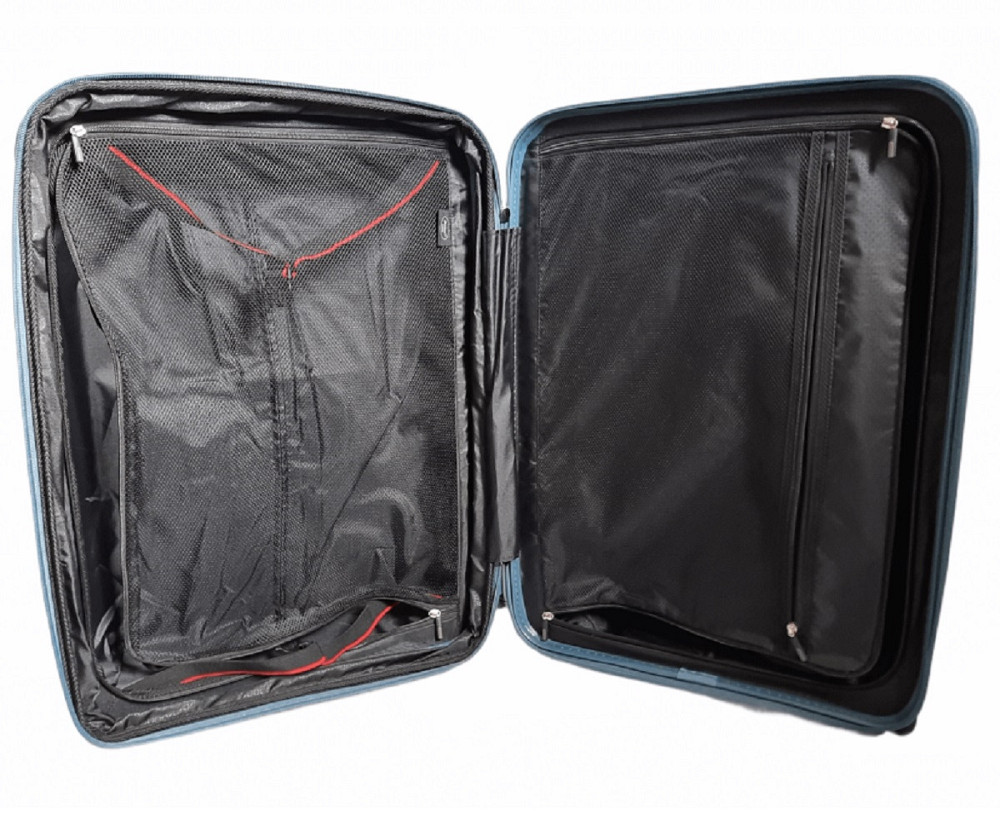 Валіза пластикова AIRTEX 245 середня 67 см сіро-синя Київ - фото 9