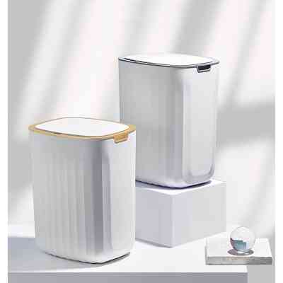 Контейнер для сміття JAH Nordic Сенсорний Білий із сірим 12 л (20258) Вінниця