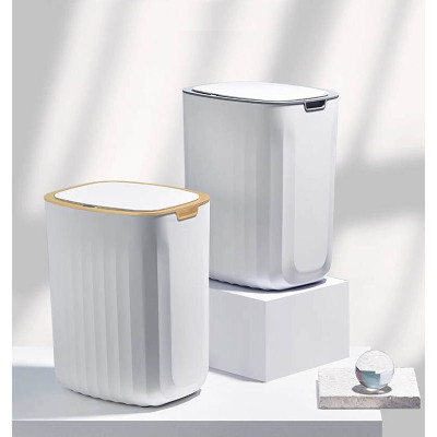 Контейнер для мусора JAH Nordic Сенсорный Белый с серым 12 л (20258) Винница - изображение 4