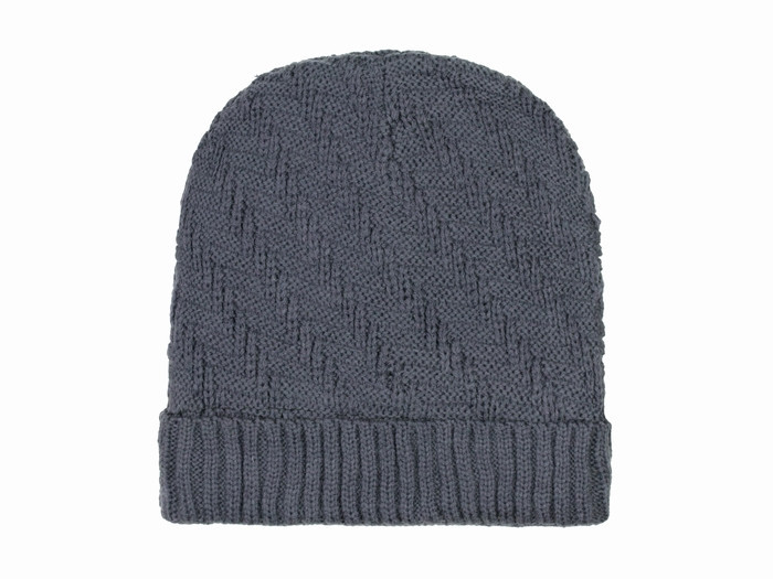 Шапка з відворотом чоловіча в'язана Київ - фото 1