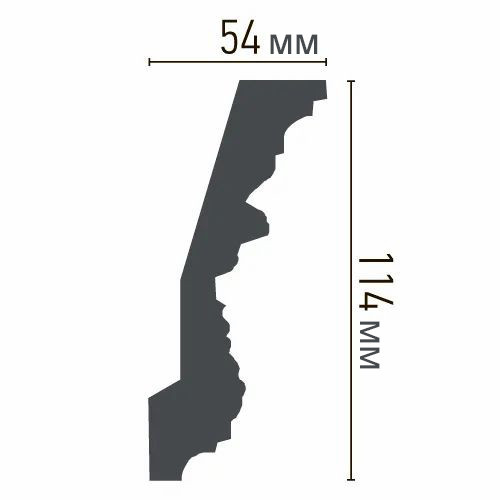 Карниз с орнаментом полиуретановый Harmony K 168 Днепр - изображение 2