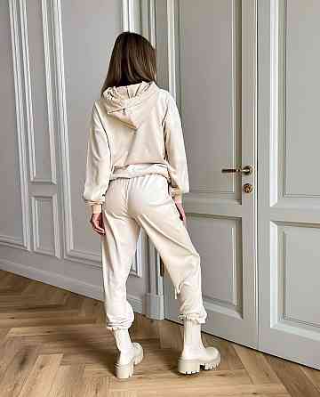 Жіночий плюшевий костюм двійка: худі та штани 44/46 Одеса