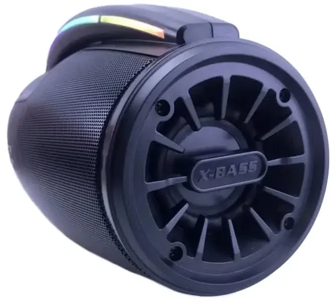 Колонка музична портативна Bluetooth з мікрофоном B100, 40Вт, FM-радіо, USB, TF, AUX, LED підсвітка Київ - фото 6