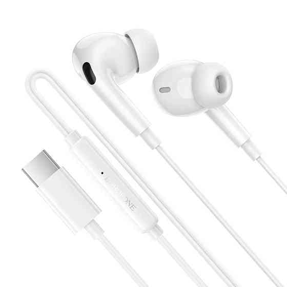 Навушники дротові BOROFONE BM100 Pro (Type-C) White Одеса