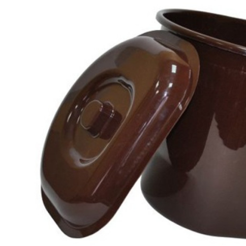 Кришка для відра пристінного 12л пластик 02 коричневий Ламела Житомир - фото 1