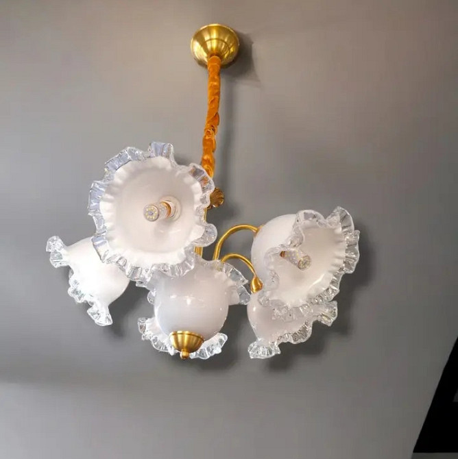 Светодиодная люстра Колокольчик 5019 (Золотая) на 5 плафонов Винница - изображение 1