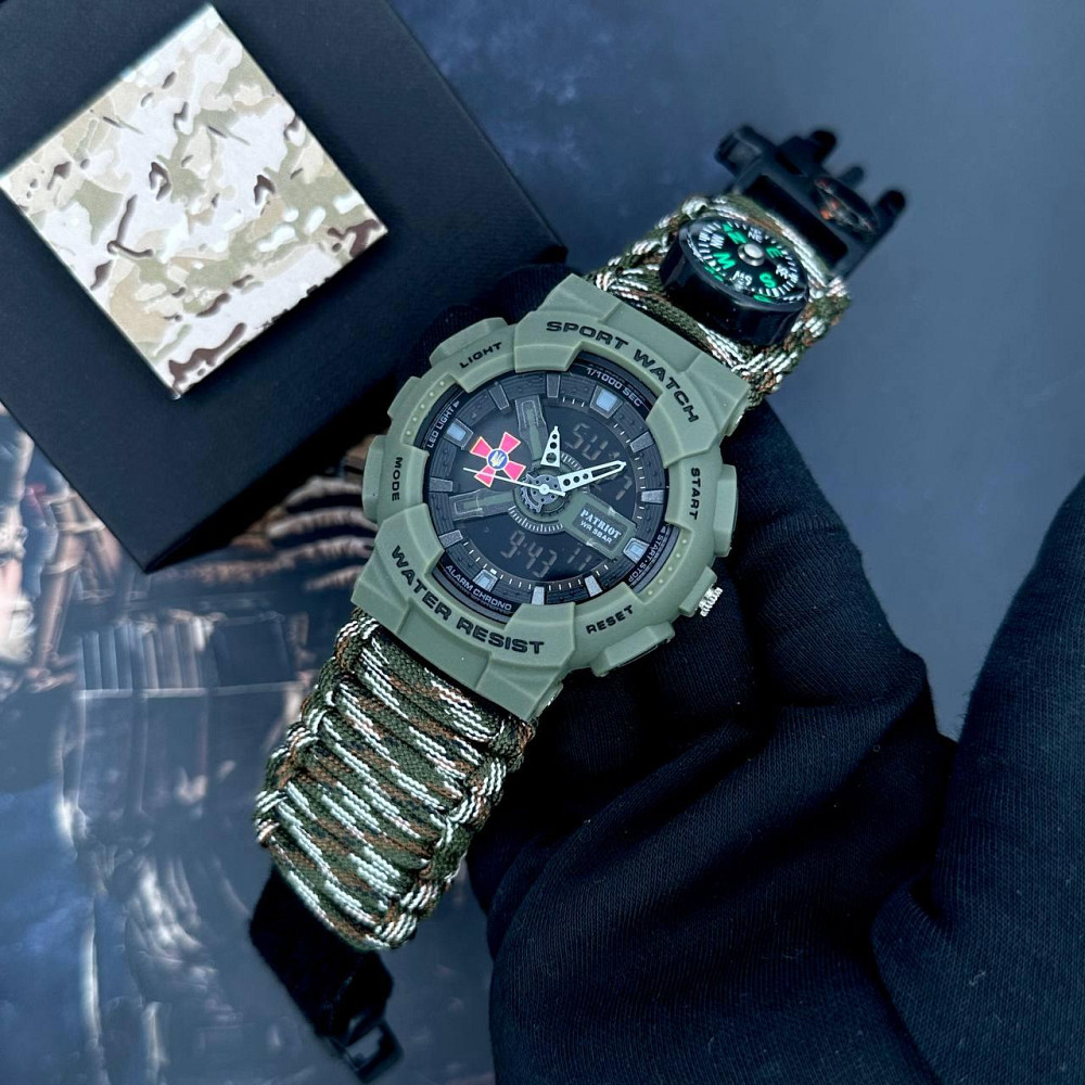 Patriot 005AGSU ЗСУ Паракордовий ремінець Camo Green + Коробка SBR Київ - фото 2