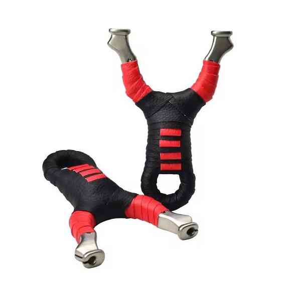 Спортивна рогатка з нержавіючої сталі з прицілом і шкіряною рукояткою Київ