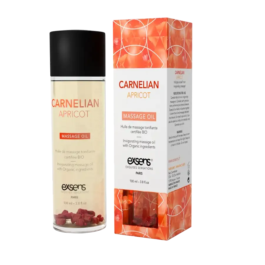 Масажна олія EXSENS Carnelian Apricot (бадьорна з сердоліком) 100мл, натуральна Львів - фото 1