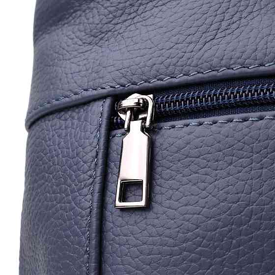 Женская сумка на два отделения из натуральной кожи Vintage 23016 Синий Киев