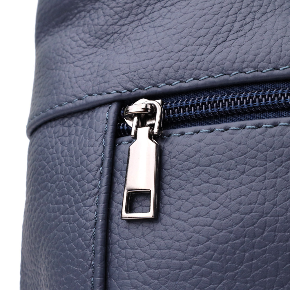 Жіноча сумка на два відділення з натуральної шкіри Vintage 23016 Синій Київ - фото 6