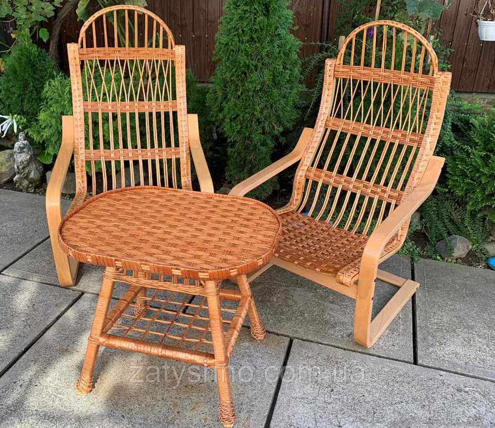 Плетеные шезлонги с овальным столом Киев - изображение 4