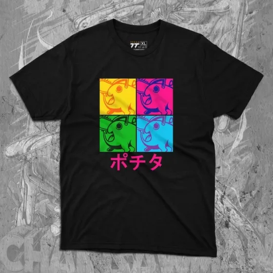 Футболка мужская с принтом Человек Бензопила Почіта Поп Арт Размер 48 Anime0070 Днепр