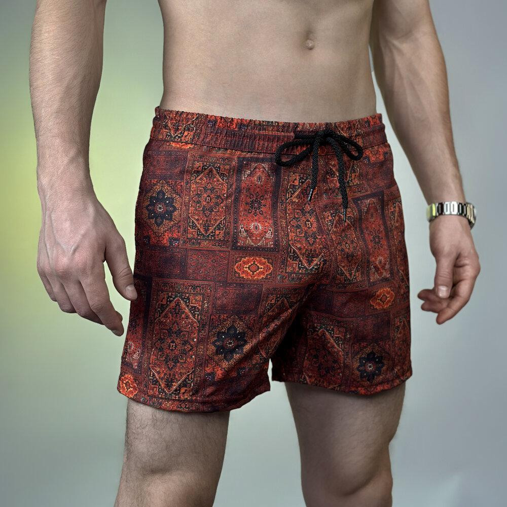 Принтовані чоловічі шорти для плавання Pobedov Pool day Kovrу Київ - фото 4