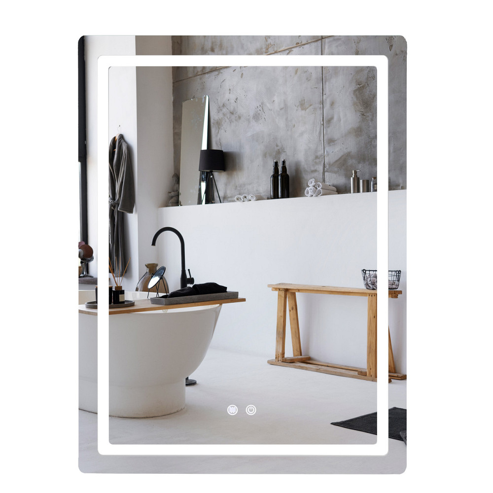 Дзеркало Qtap Mideya (MI2) 600х800 з LED-підсвіткою Touch, з антизапотіванням, димером, регумацію QT2078F6080 Київ - фото 9