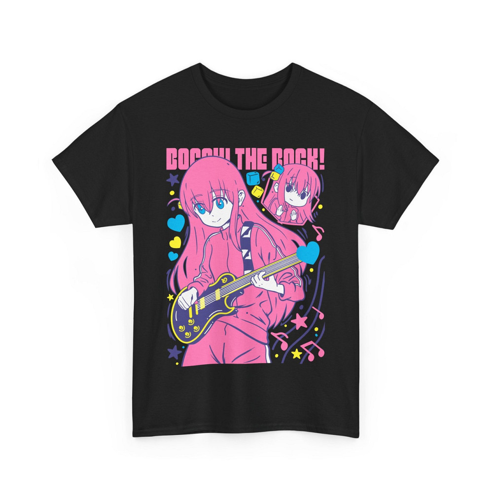 Футболка аниме Хитори Готоу Боккхи Рокк оверсайз (S/M/L) Черний AnimeJ0247 Днепр - изображение 4