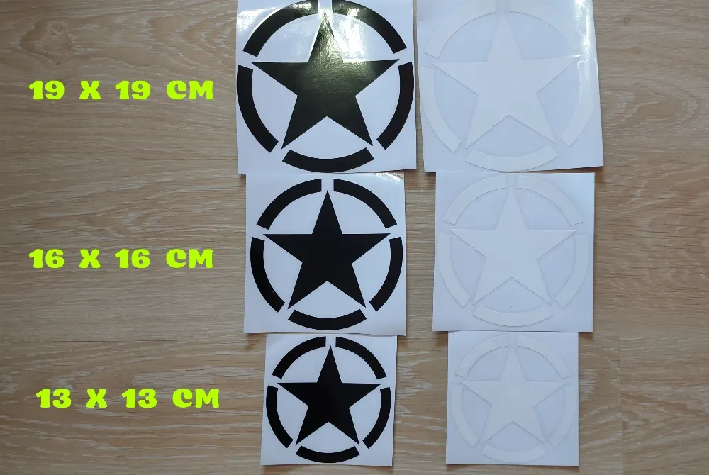 Наклейка на авто Звезда средняя Киев - изображение 2