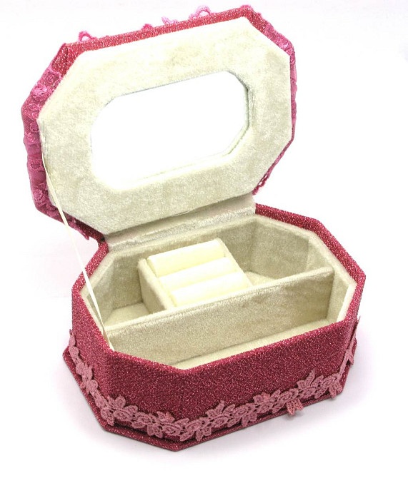 Шкатулка с зеркалом для бижутерии Восьмигранная Киев - изображение 2