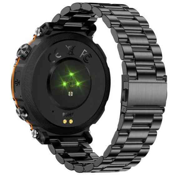Умные наручные часы Smart Avation Pro Steel 2 ремешка (Черный) Винница