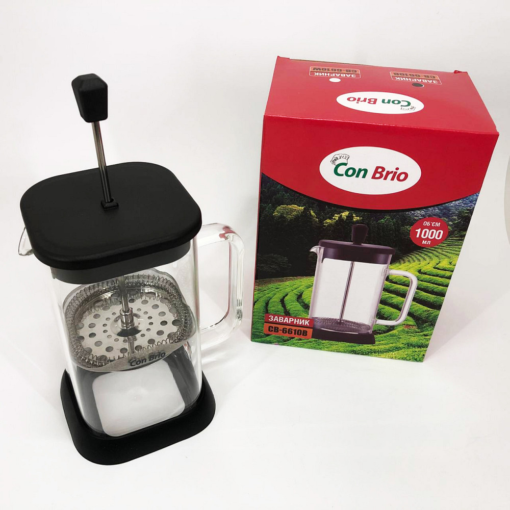 Домашній френч-прес, Чайники для заварки, Заварник для чаю з пресом Френч-прес кави до кавоварки VH-85 Львів - фото 7