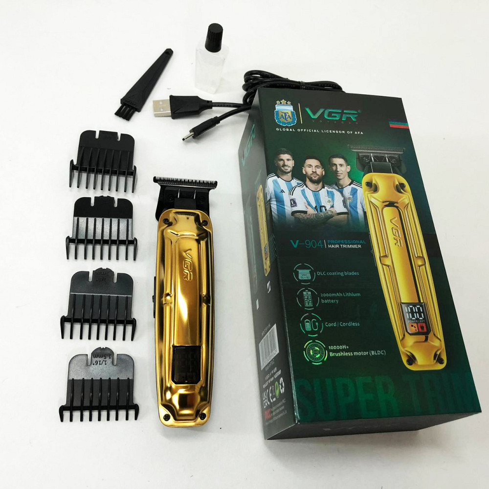 Машинка для точної стрижки бороди і волосся VGR V-904, Тример з регульованою довжиною VK-63 Львів - фото 7