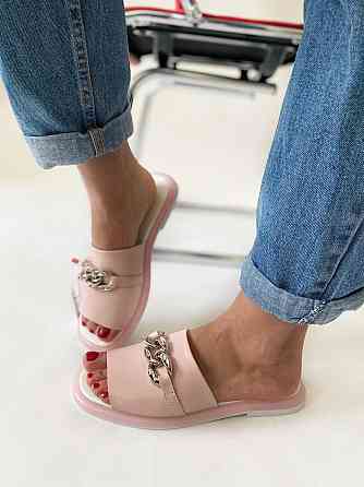 Dino Vittorio Шльопанці жіночі Dino Vittorio 43-84-150 пудра (літо, шкіра натуральна) (4443) Коломыя