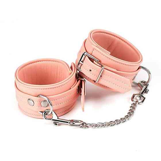 Поножі Liebe Seele Dark Candy Pink Ankle Cuffs, знімний ланцюжок Sex Aura Київ