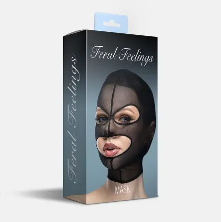 Маска сітка з відкритим ротом та очима Feral Feelings - Mask Black Львів