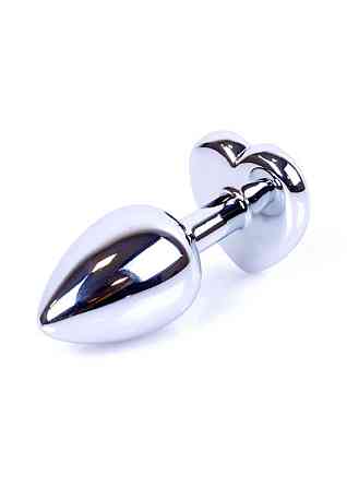 Анальна пробка - Jewellery Silver Heart Plug Clear Sex Aura Київ