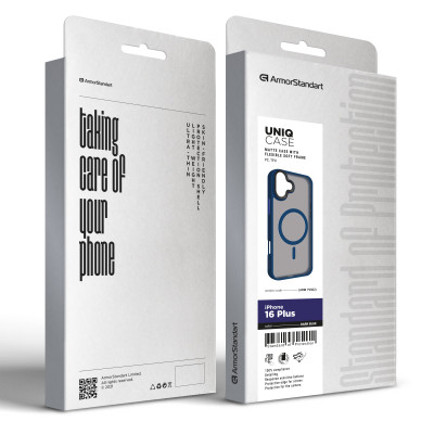 Чехол для мобильного телефона Armorstandart Uniq MagSafe Apple iPhone 16 Plus Dark Blue (ARM79502) Винница - изображение 2