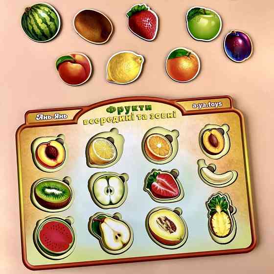 Деревянный пазл-вкладыш 