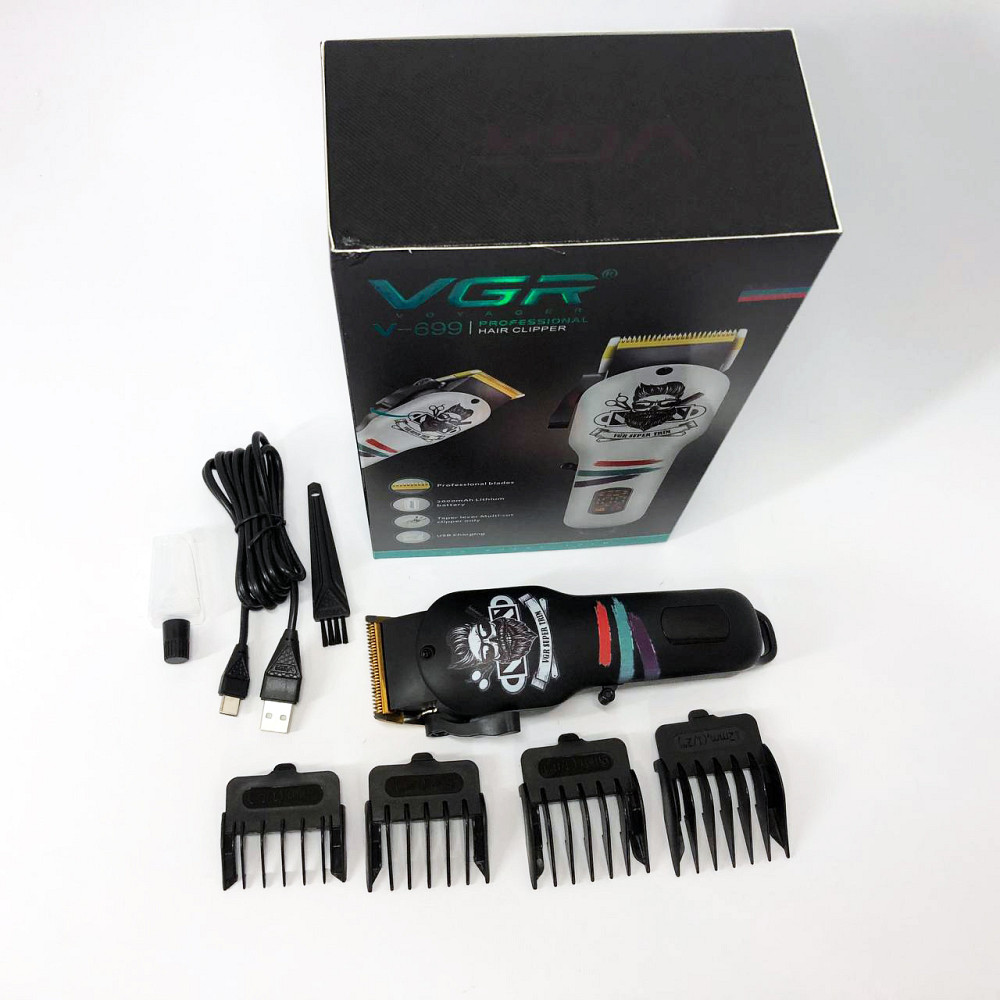 Машинка для стрижки від акб VGR V-699, Тример для складної стрижки волосся, Хороший бездротовий тример YC-46 Київ - фото 11