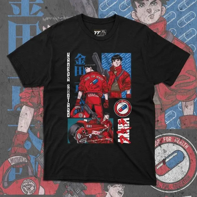 Футболка чоловіча з  принтом Акіра Канеда 2 Розмір 48 Anime0943 Дніпро - фото 1